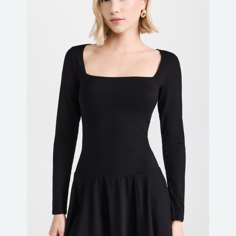 NWT Reformation Coen Knit Black Long Sleeve Dress